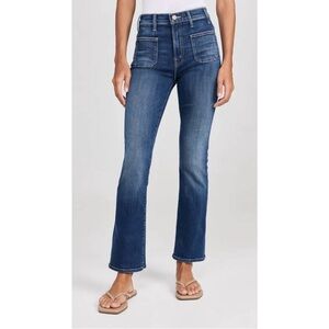 MOTHER Hustler Patch Pocket Ankle Fray Sz 26